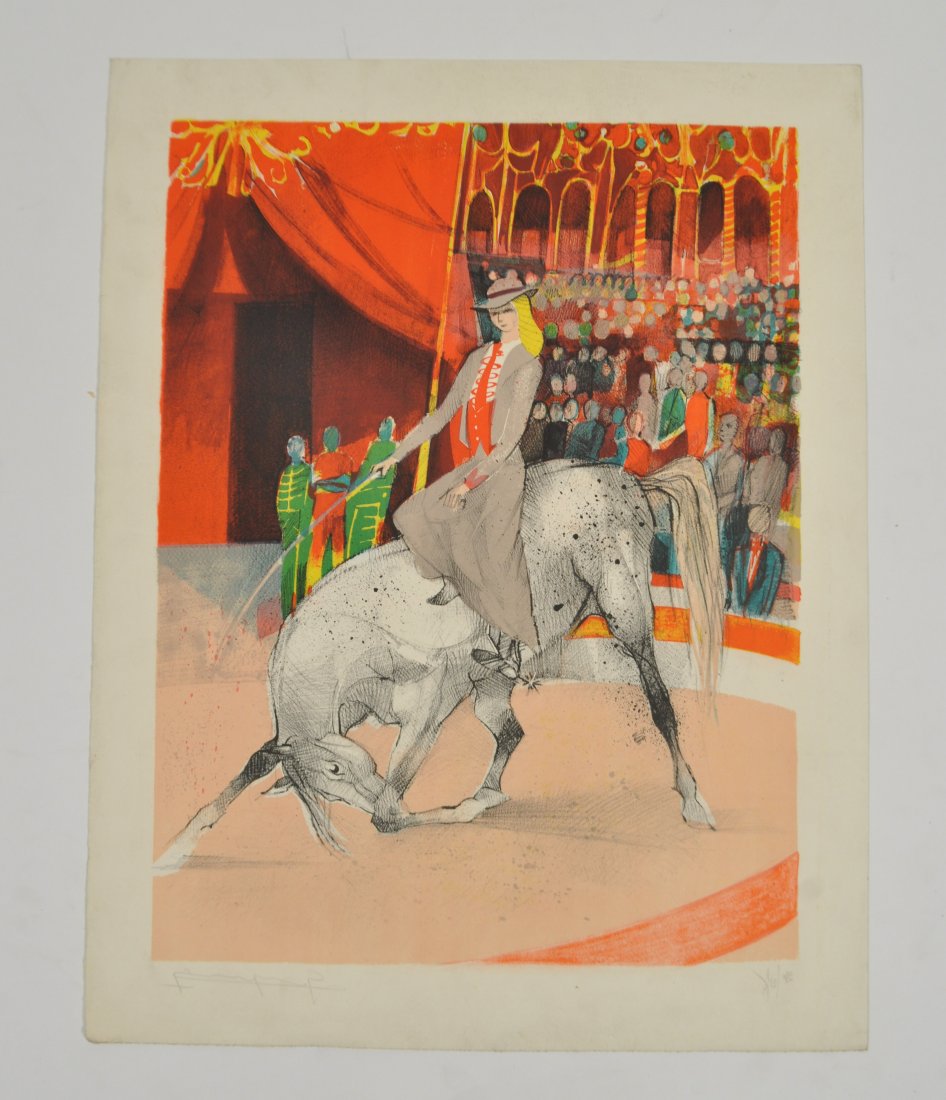 CLAUDE GROSPERRIN COLOR LITHOGRAPH: Dimensions: H 26" W 20"Note: All items are sold as-is, where-is. Any condition report is a courtesy to the buyer and should not be taken as fact. Please contact the auction house with any specific que