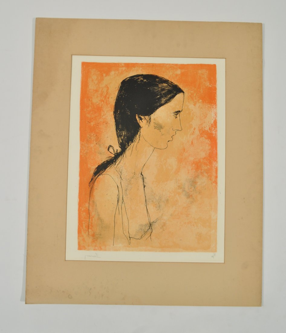 JEAN LEON JANSEN (FR./AMER. b. 1920) PRINT: Color lithograph, signed lower rightDimensions: H 32" W 26"Note: All items are sold as-is, where-is. Any condition report is a courtesy to the buyer and should not be taken as fact. Please contact the