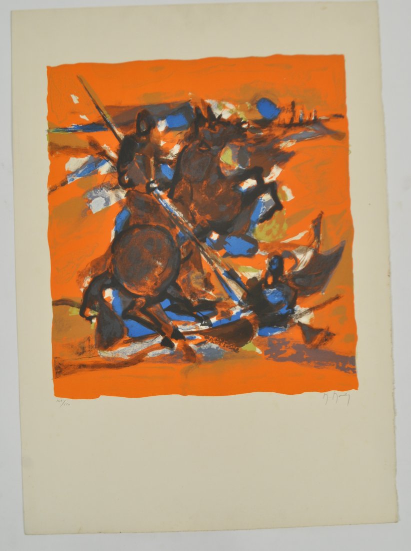 MARCEL MAULY COLOR LITHOGRAPH: Signed lower right in pencil, Marcel MaulyDimensions: H 31" W 21"Note: All items are sold as-is, where-is. Any condition report is a courtesy to the buyer and should not be taken as fact. Please conta