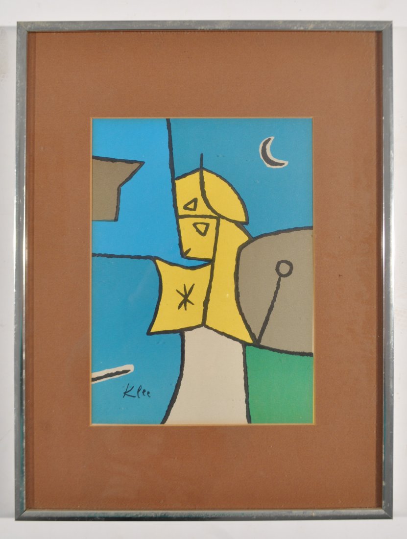 AFTER PAUL KLEE PRINT: Dimensions: H 16" x W 12.25" (frame)Note: All items are sold as-is, where-is. Any condition report is a courtesy to the buyer and should not be taken as fact. Please contact the auction house with any