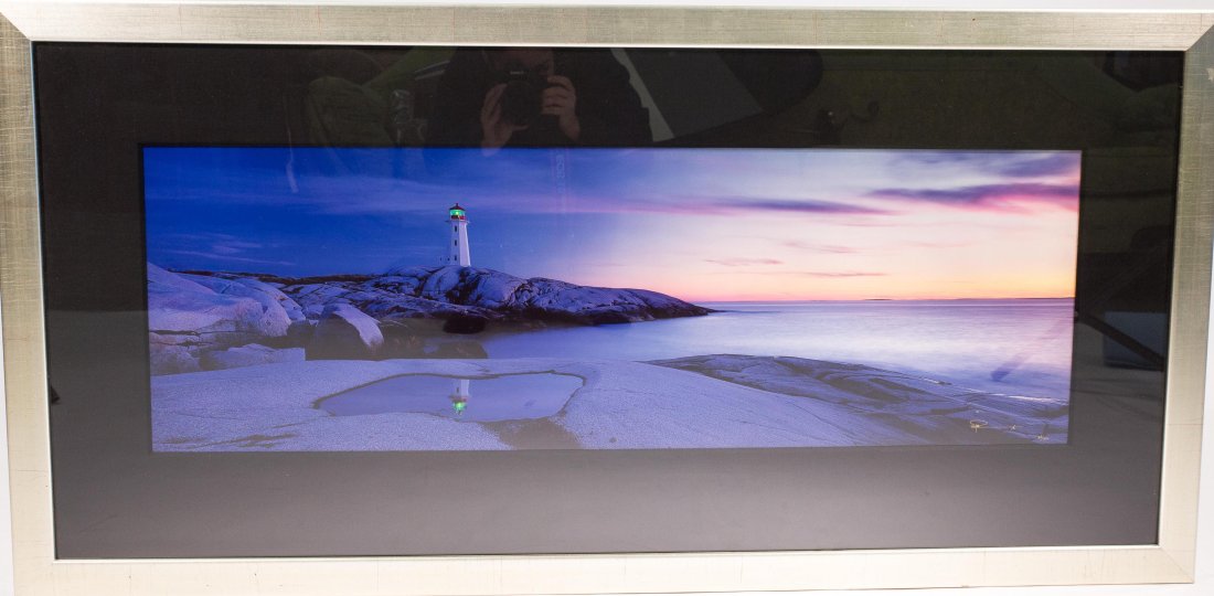 PETER LIK ATLANTIC REFLECTIONS PHOTOGRAPH: Complete with original Certificate of Authenticity from the artistDimensions: H 26" x W 52" frameCondition: good