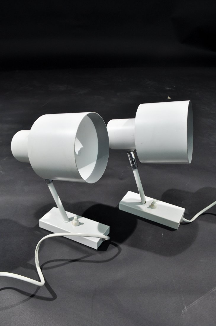 PAIR OF FOG AND MORUP SCONCES: Dimensions: H 6" x W 9.5" x D 7"Condition: good, some surface scratching