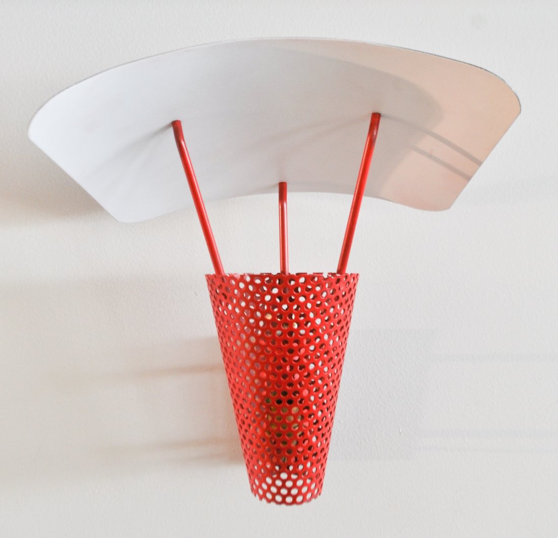 JACQUES BINY SCONCE: Dimensions: H 12" x W 12" x D 12" Condition: good