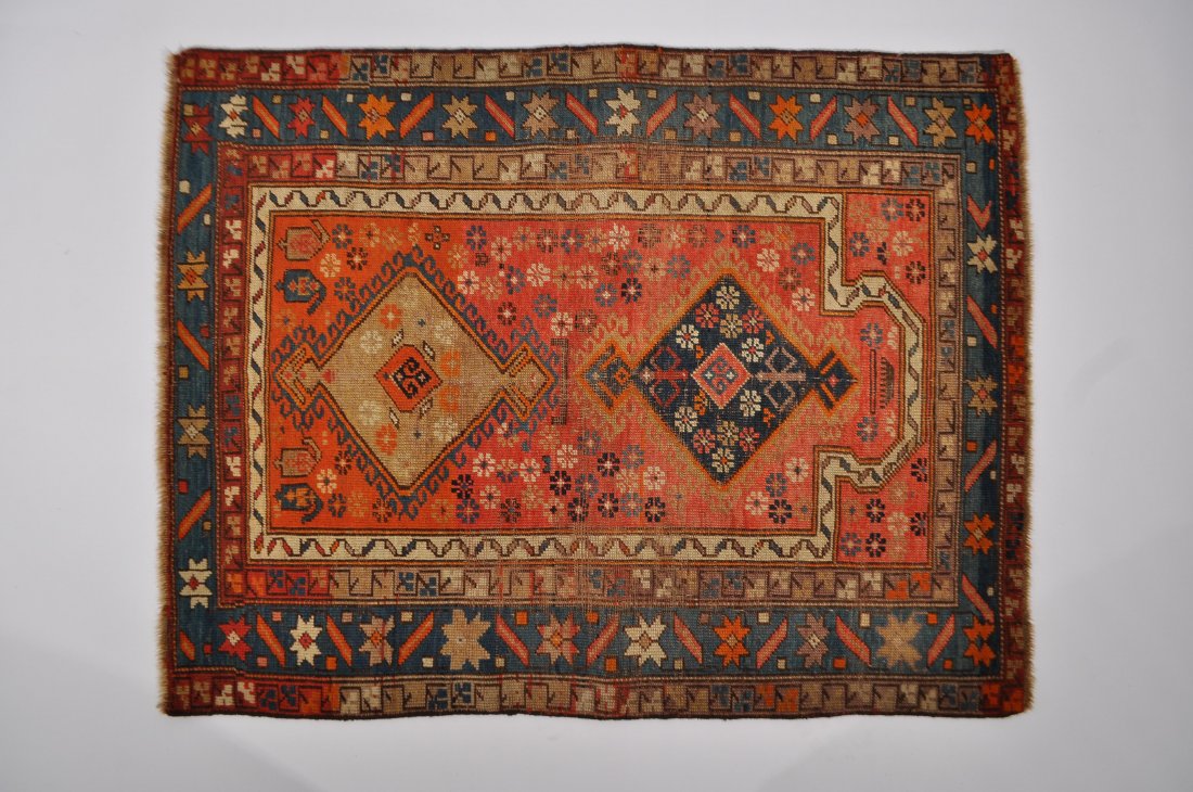 ANTIQUE PRAYER RUG: DESCRIPTION UPDATED SHORTLY