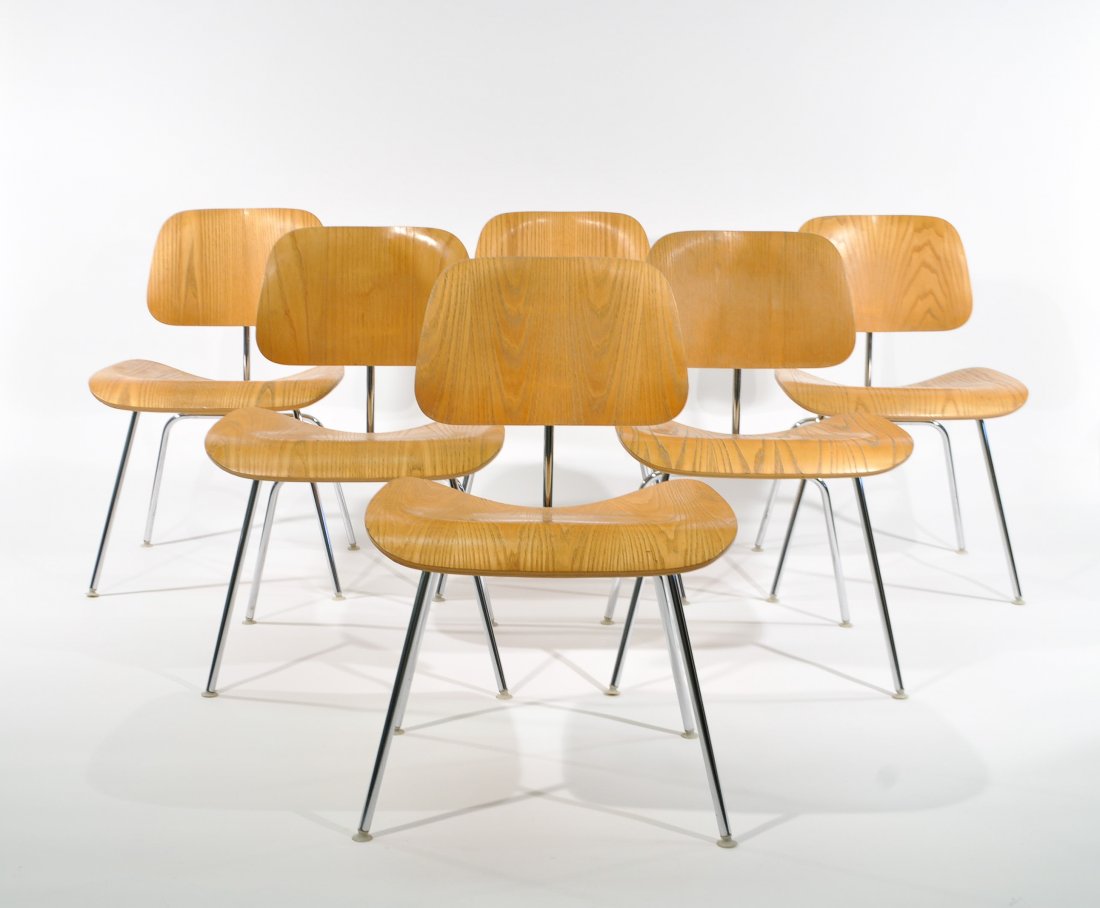 (6) CHARLES & RAY EAMES DCM DINING CHAIRS (1 of 8)