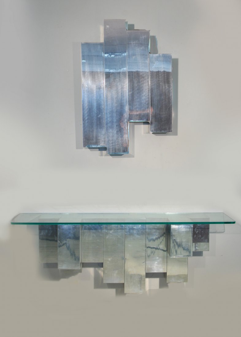 CY MANN (ATTR) CONSOLE TABLE & WALL SCULPTURE (1 of 8)