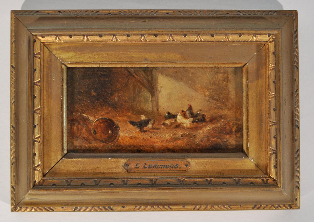 ATTR. EMILE LEMMENS (FRENCH	 1821-1867) (1 of 7)