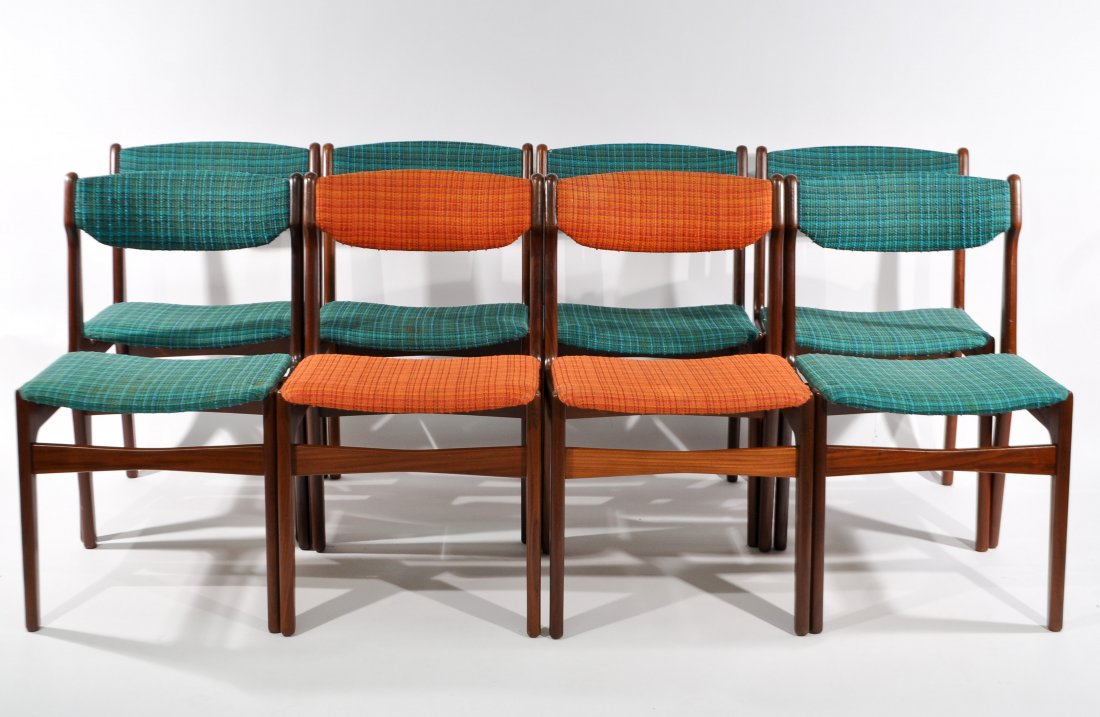 (8) ERIK BUCH UPHOLSTERED DINING CHAIRS (1 of 9)