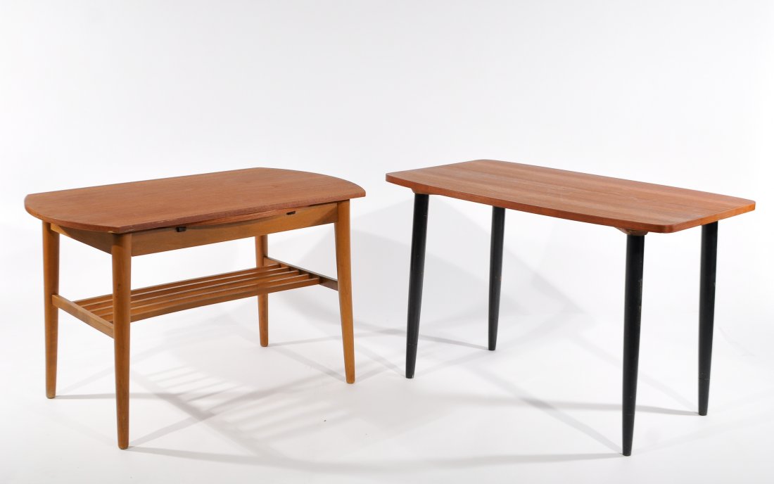 (2) DANISH TEAK SIDE TABLES (1 of 8)