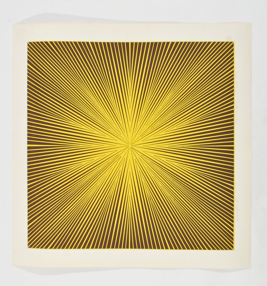 ROY AHLGREN (AMERICAN 1927-2011) OP ART SILKSCREEN (1 of 5)