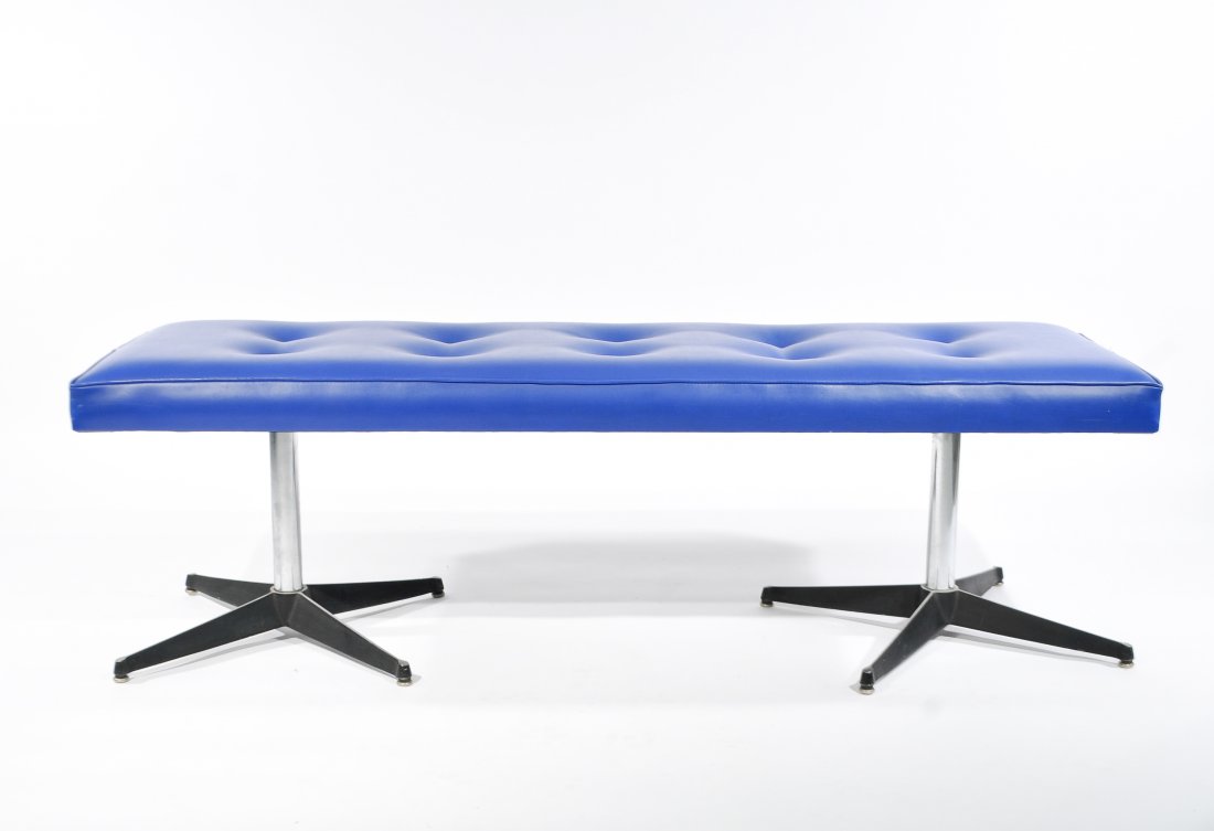 GEORGE NELSON STYLE TUFTED BENCH (1 of 8)