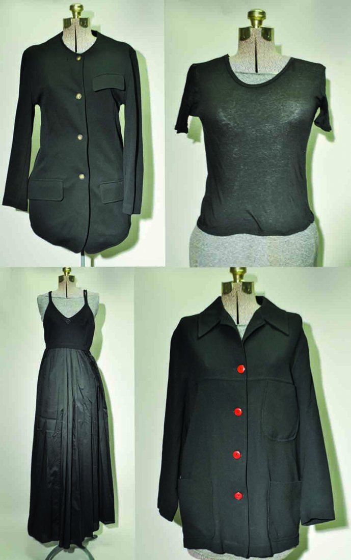 GROUPING OF BLACK COUTURE LADIES CLOTHING (1 of 5)