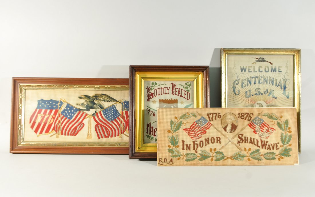 GROUPING OF AMERICAN CENTENNIAL SAMPLERS (1 of 8)