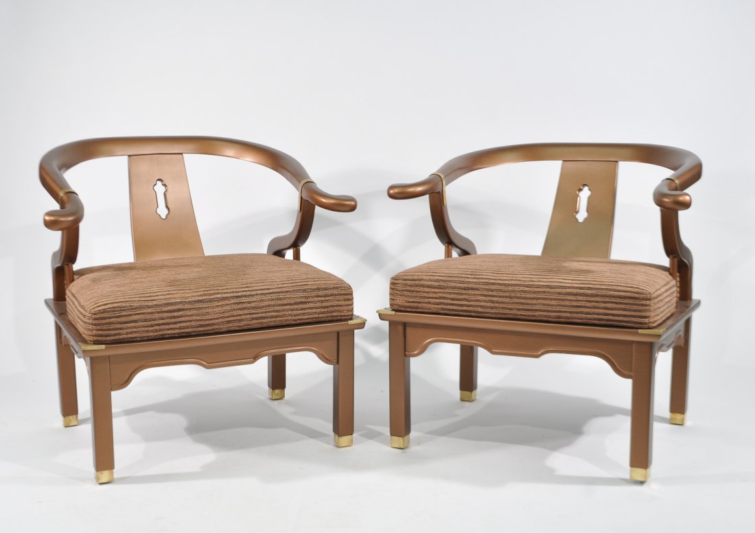 PAIR OF MID-CENTURY ASIAN LOUNGE CHAIRS (1 of 10)