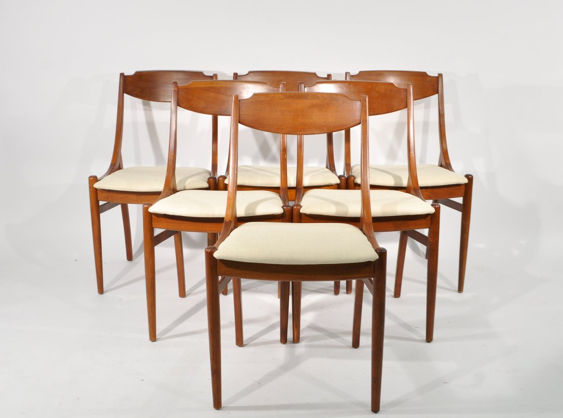 (6) DUNBAR STYLE MID-CENTURY DINING CHAIRS (1 of 10)