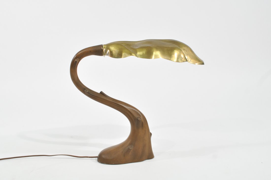 CHAPMAN RESIN AND BRASS TABLE LAMP (1 of 8)