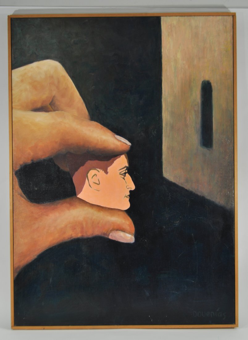 MODERN PAINTING SIGNED DOUENIAS (1 of 9)