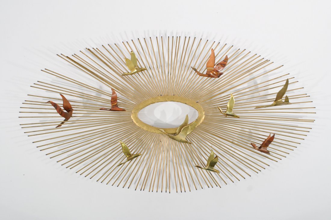 CURTIS JERE MID-CENTURY WALL SCULPTURE (1 of 8)