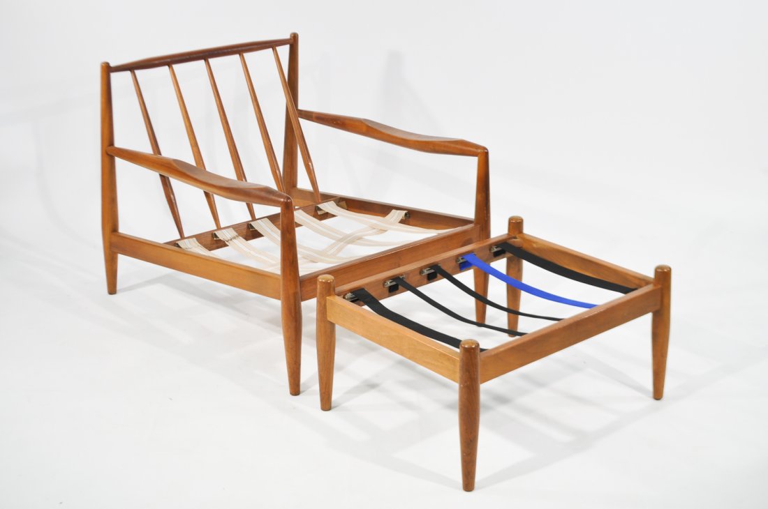 ADRIAN PEARSALL LOUNGE CHAIR & OTTOMAN (1 of 9)