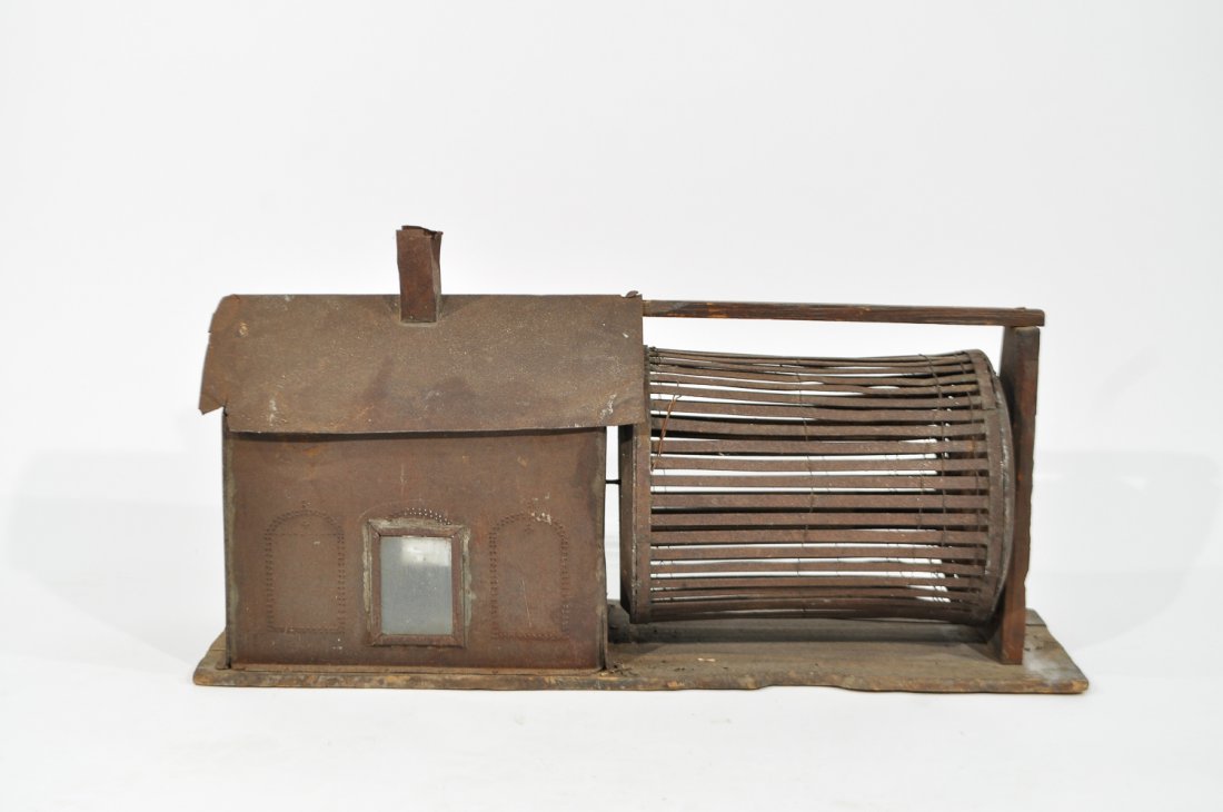 FOLK ART METAL HOUSE SQUIRREL TRAP (1 of 8)
