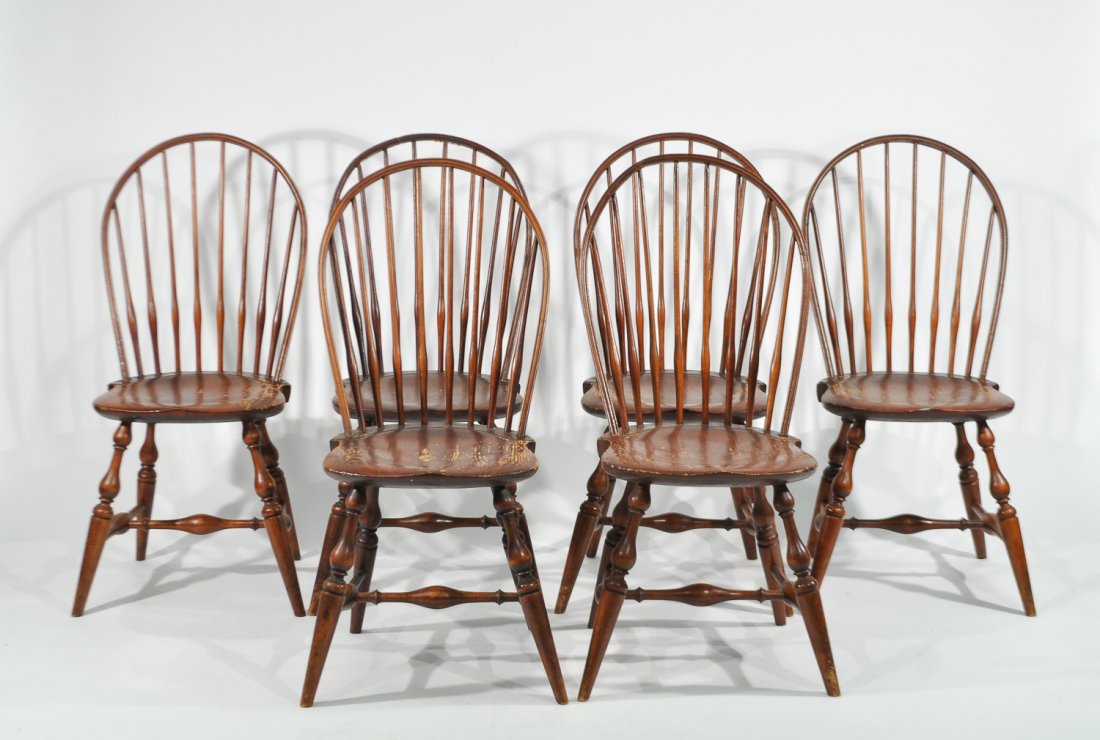 (6) WALLACE NUTTING WINDSOR CHAIRS (1 of 10)