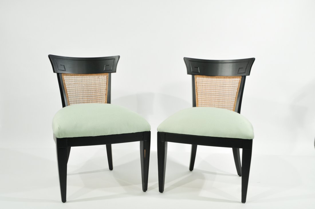 PAIR OF CANE BACK PAGODA ARMCHAIRS (1 of 9)