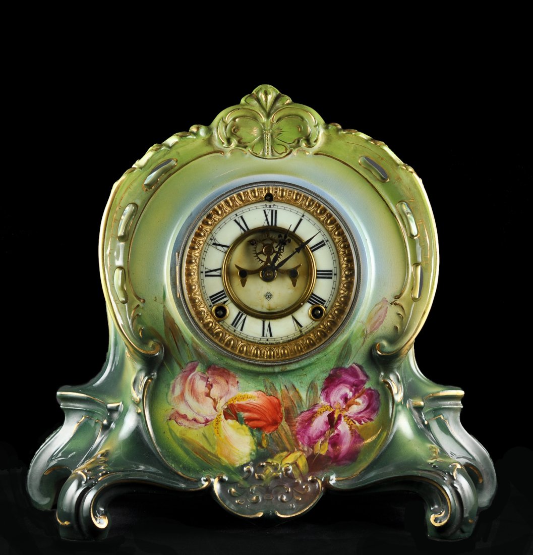 ROYAL BONN GERMAN MANTLE CLOCK (1 of 10)