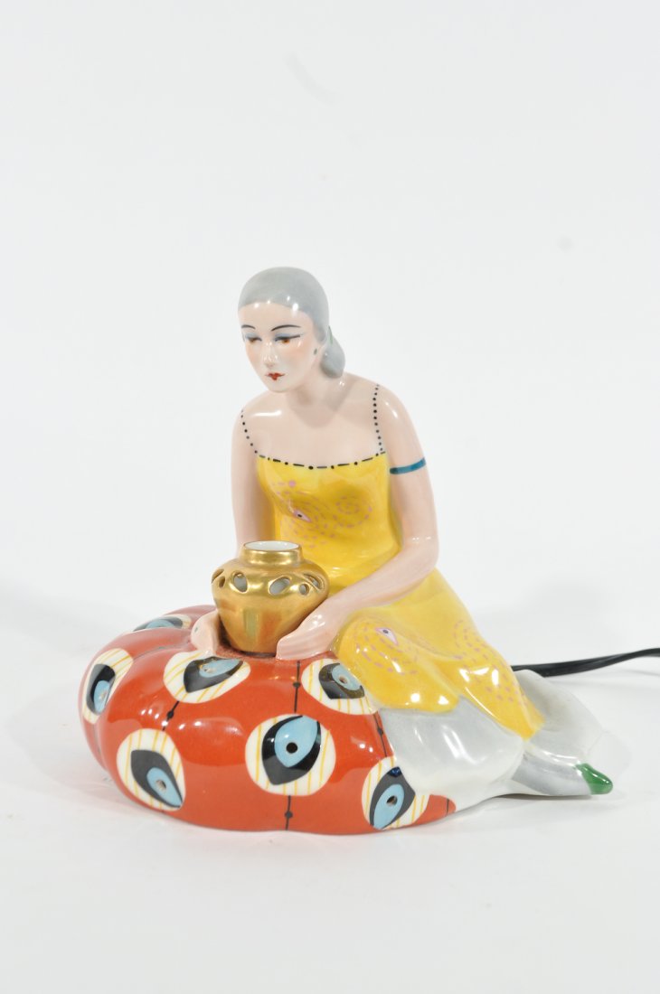 1920S CONTINENTAL PORCELAIN PERFUME LAMP (1 of 10)