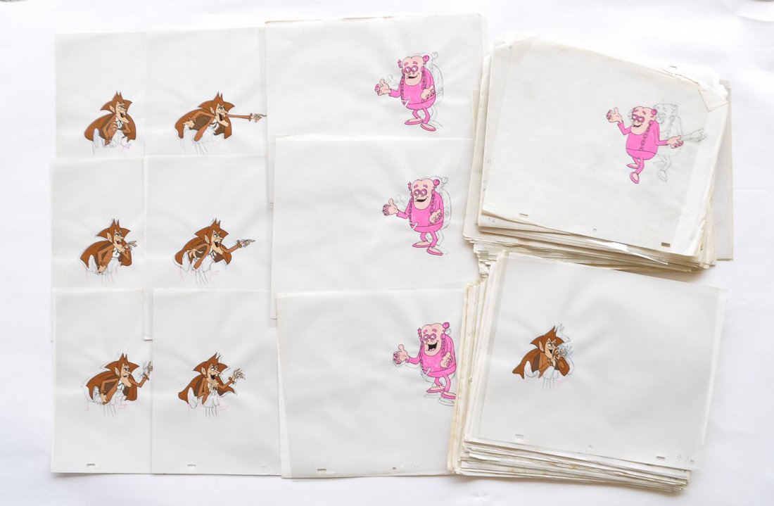 COUNT CHOCULA  ANIMATION PRODUCTION CEL/SKETCH (1 of 4)