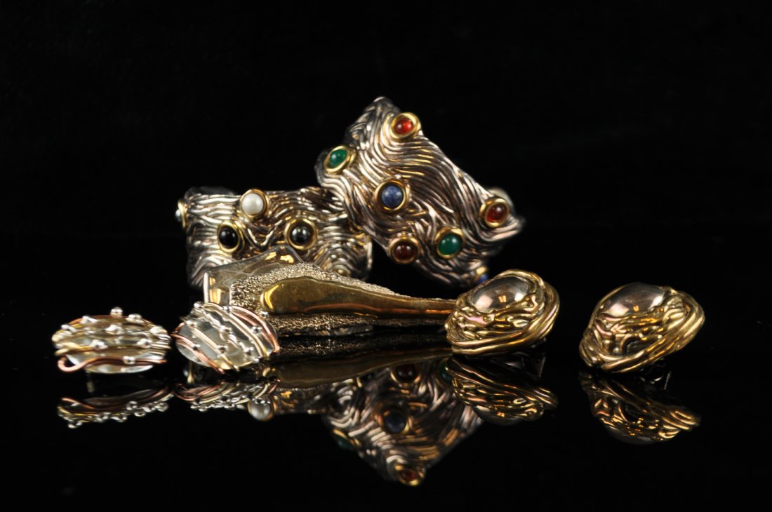 GROUPING OF BAT-AMI STERLING SILVER JEWELRY ETC. (1 of 9)