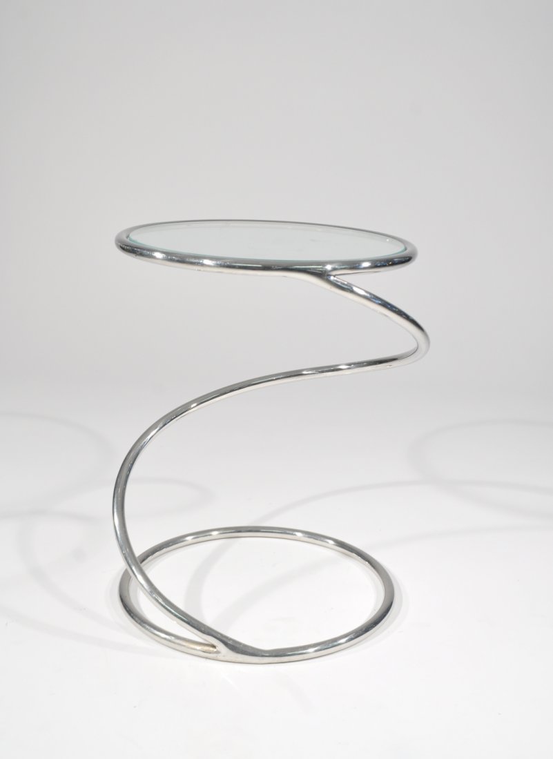 MODERN CHROME SIDE TABLE (1 of 7)