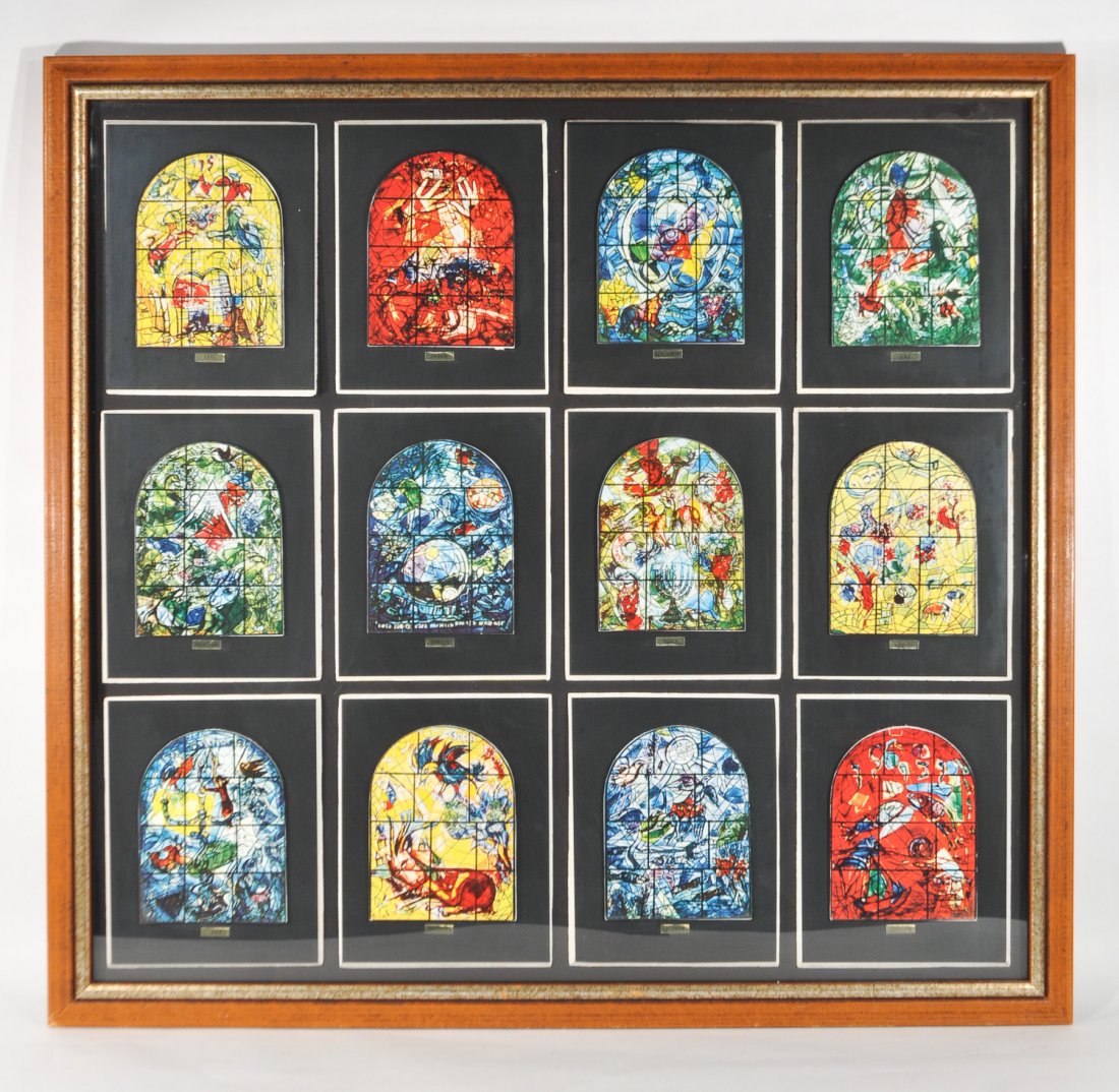 MARC CHAGALL STAINED GLASS WINDOW PRINT (1 of 10)