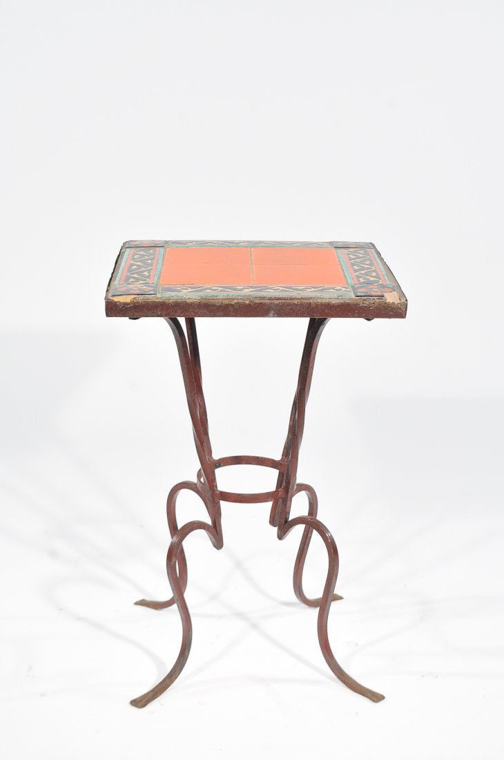 CALIFORNIA POTTERY TILE TOP TABLE (1 of 10)