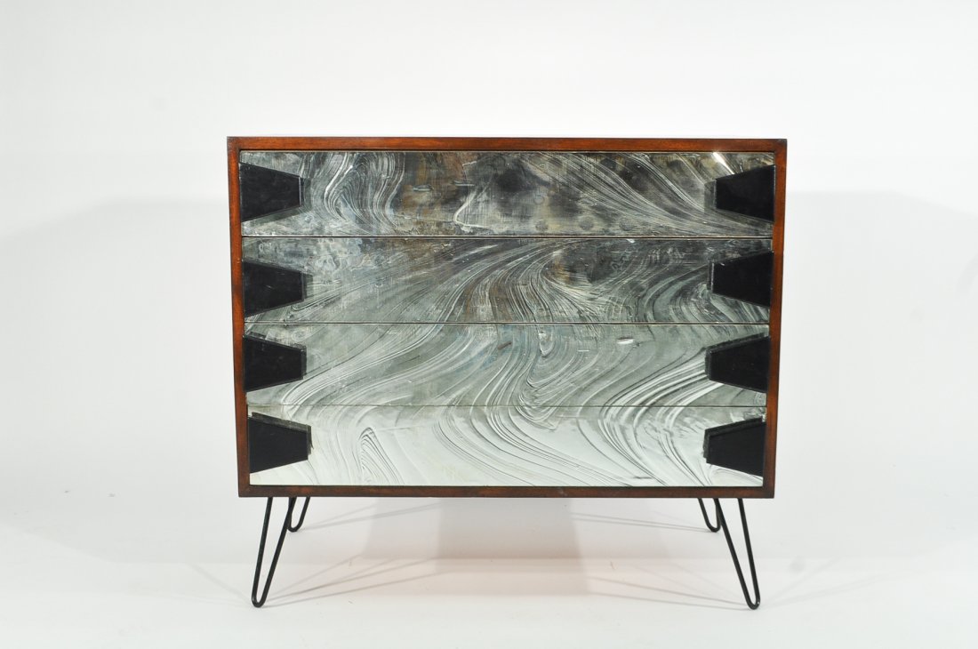 MODERN HAIRPIN MIRRORED CHEST (1 of 9)