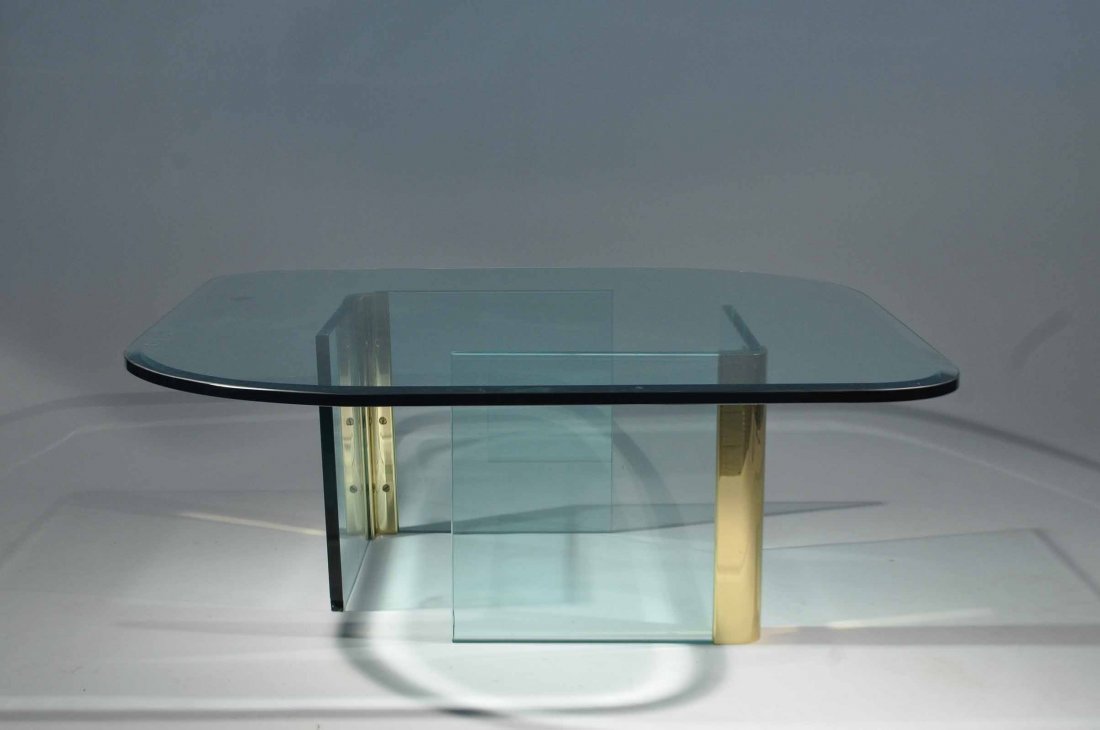 PACE COLLECTION GLASS COFFEE TABLE (1 of 9)