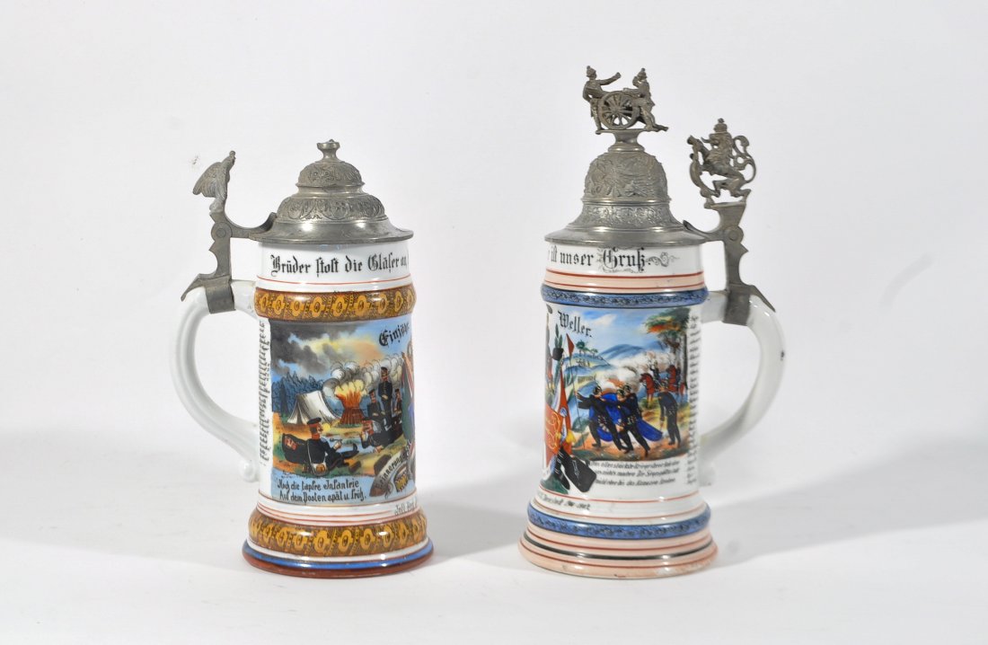 (2) GERMAN CERAMIC STEINS (1 of 10)