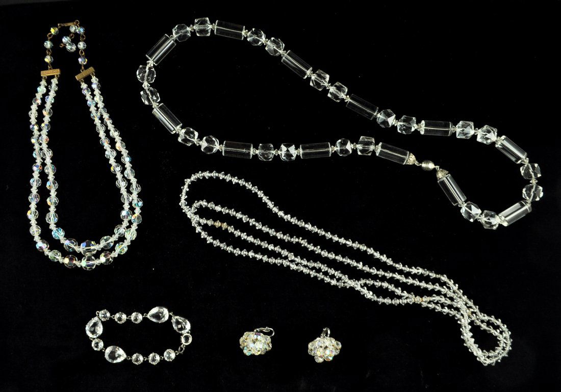 CRYSTAL AND ROCK CRYSTAL JEWELRY GROUP (1 of 10)