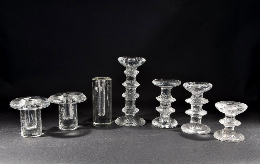 SCANDINAVIAN GLASS CANDLE HOLDER GROUPING (1 of 8)