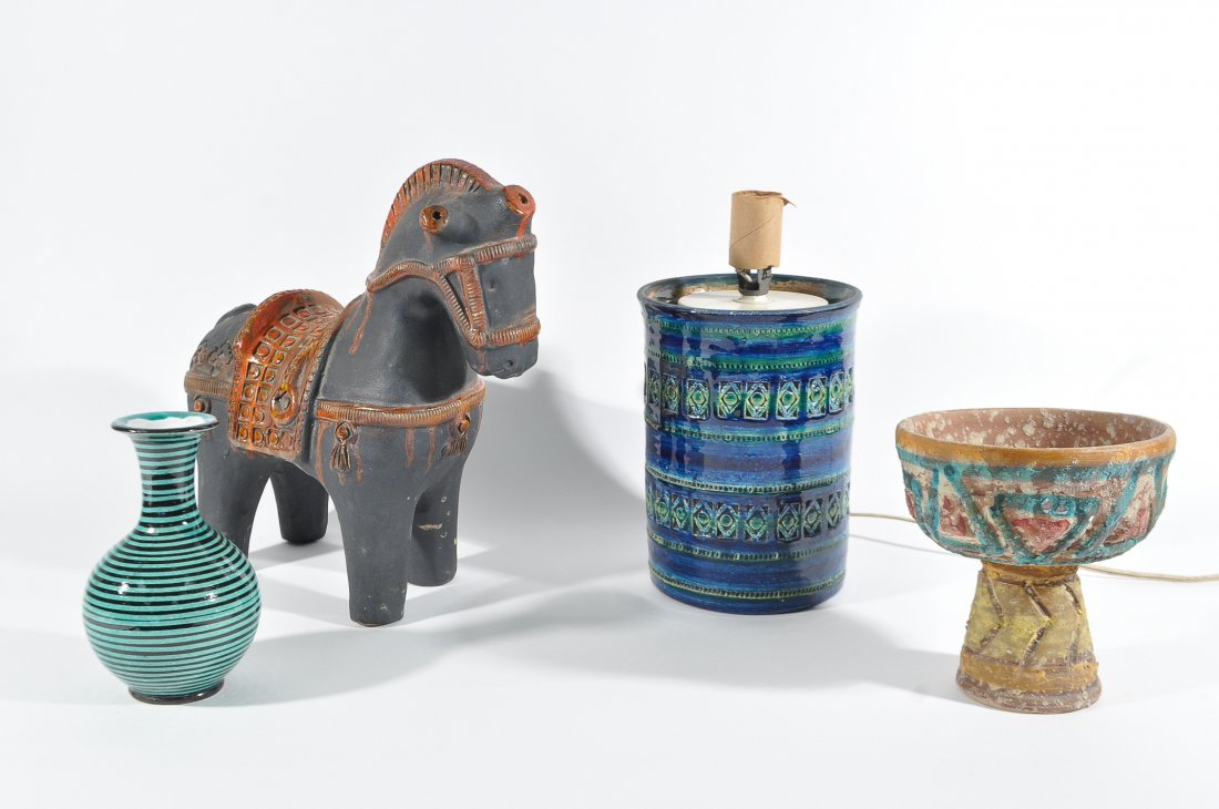 MID-CENTURY ITALIAN POTTERY GROUPING (1 of 9)