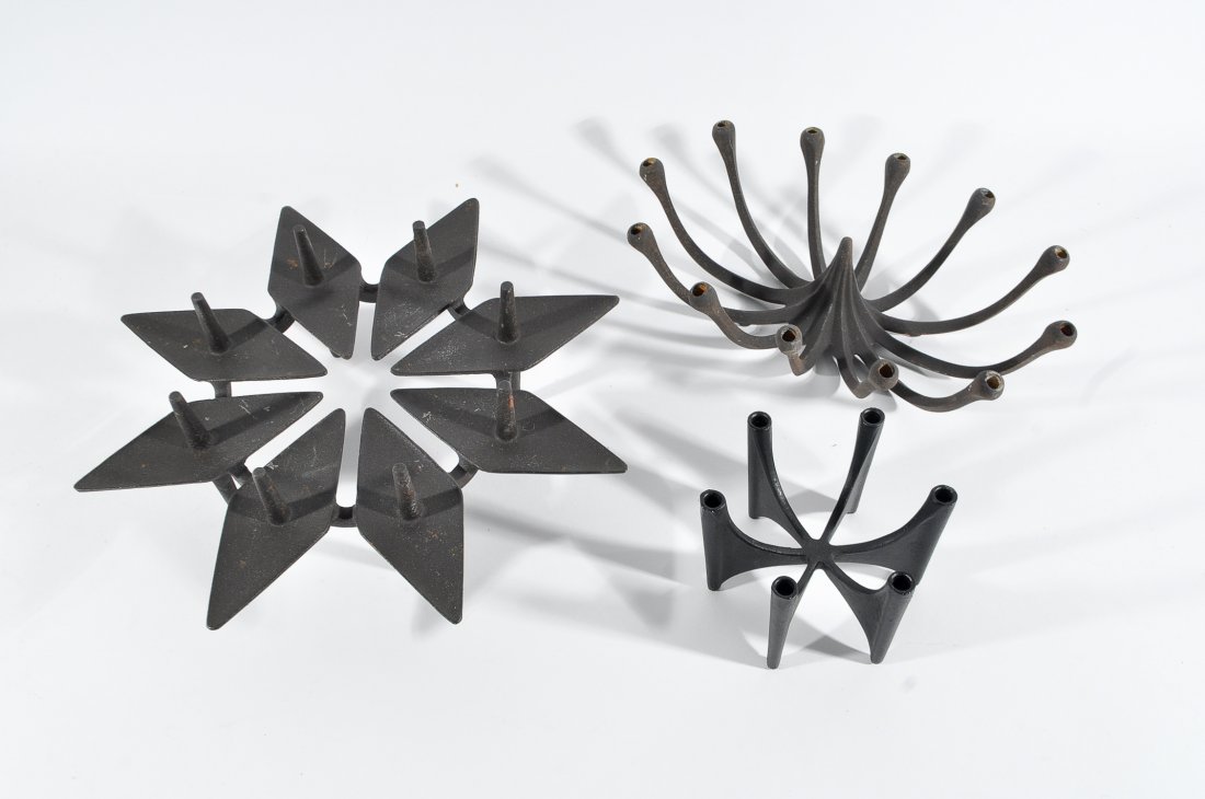 DANSK METAL CANDLEHOLDER GROUP (1 of 8)