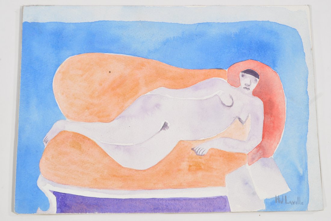 JOY LAVILLE (ENGLISH/MEXICAN, B. 1923) WATERCOLOR (1 of 5)
