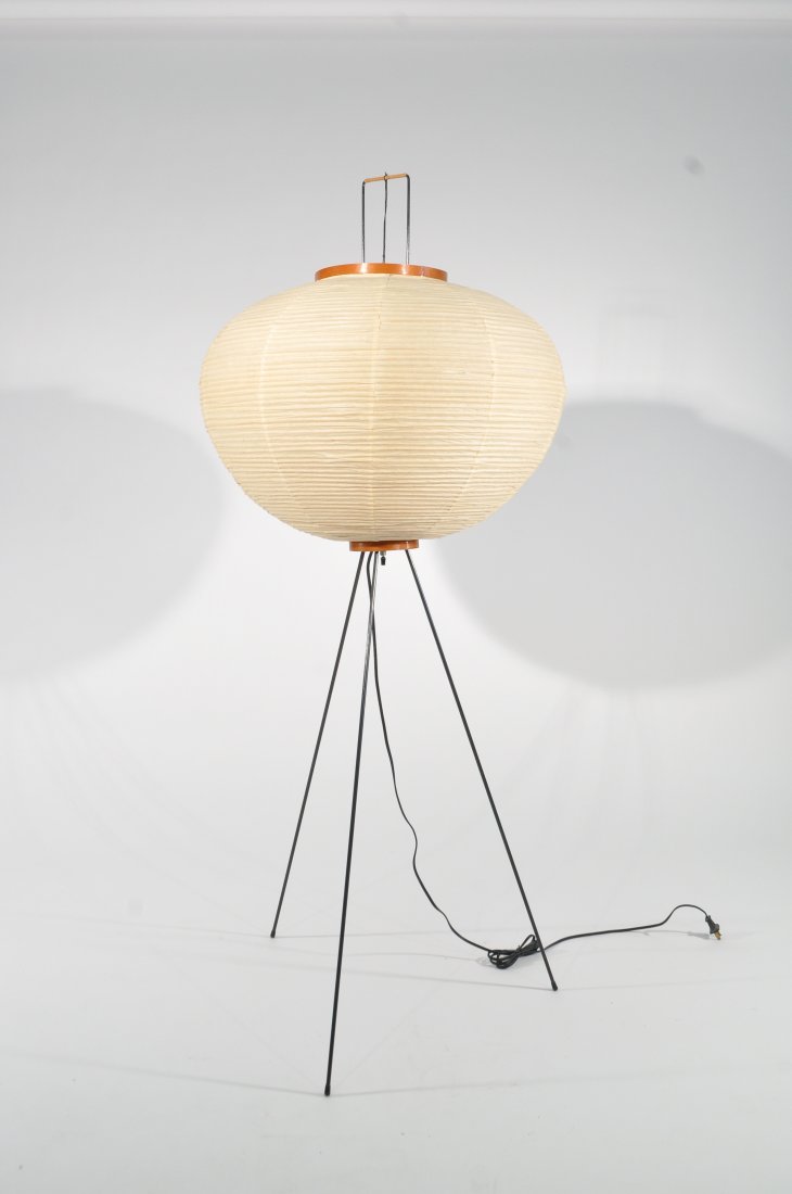 C. 1960S ISAMU NOGUCHI; AKARI PAPER FLOOR LAMP (1 of 10)