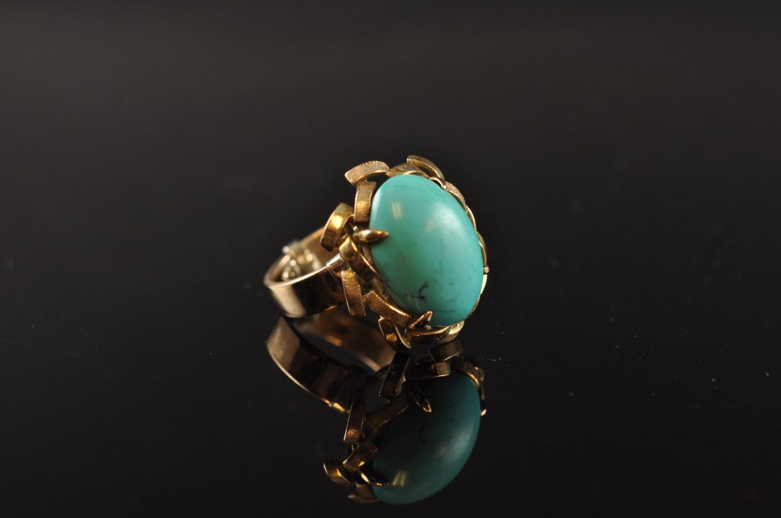 TURQUOISE & 14K GOLD RING (1 of 7)
