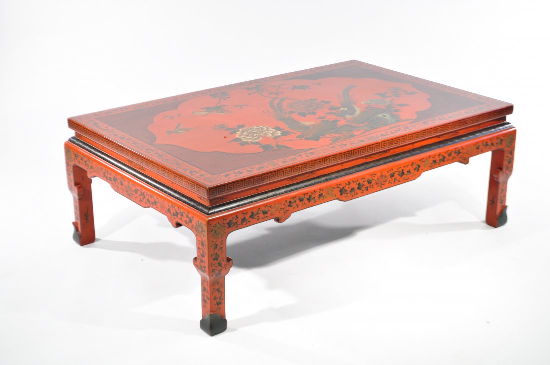 CHINOISERIE LACQUERED COFFEE TABLE (1 of 7)