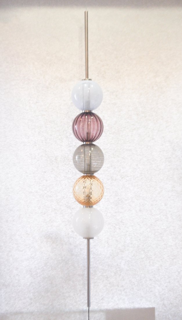 BALDWIN & GUGGISBERG; SUSPENDED VENINI FLOOR LAMP (1 of 10)