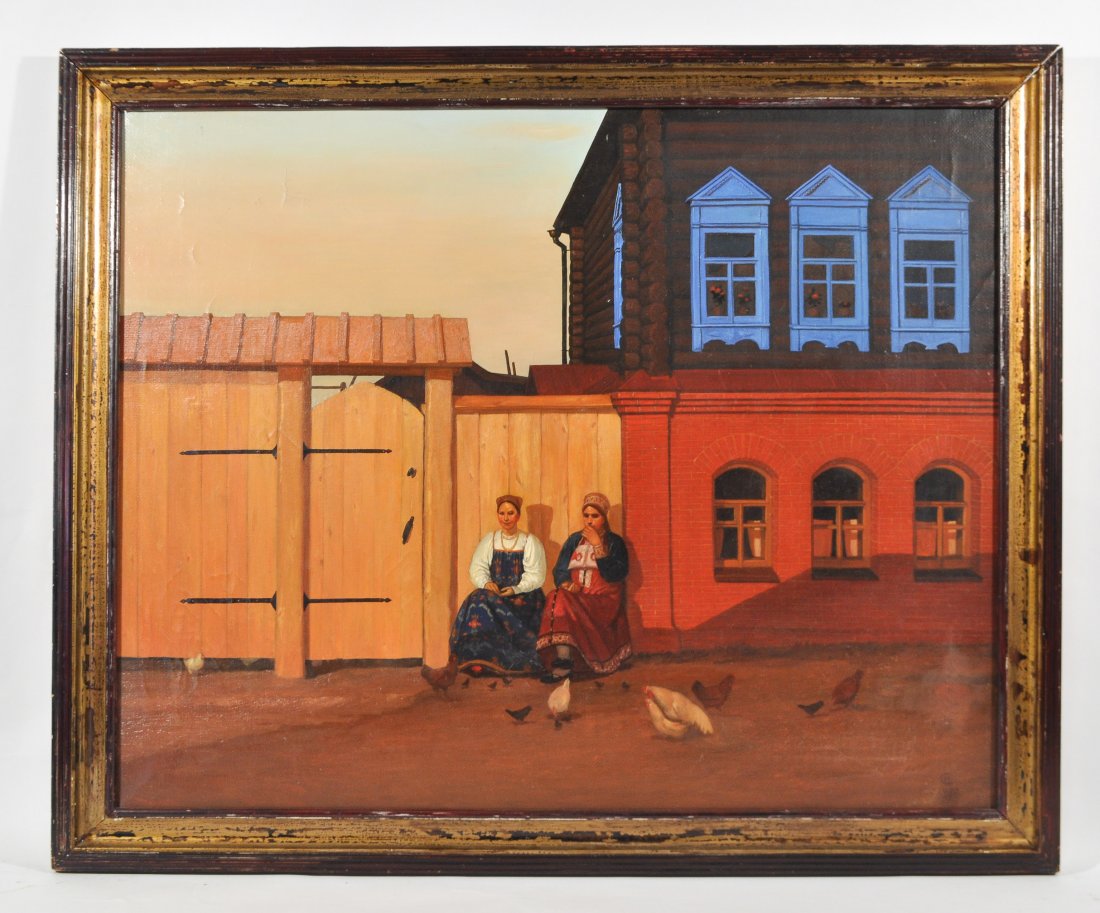 CMAOPAB H. (RUSSIAN B. 1960) OIL PAINTING (1 of 10)