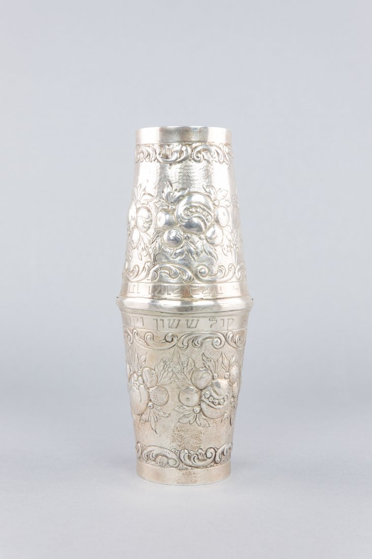 GERMAN SILVER DOUBLE WEDDING CUPS (1 of 2)