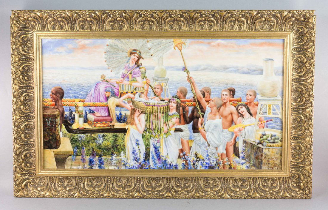 MONUMENTAL PORCELAIN PLAQUE OF MOSES (1 of 2)