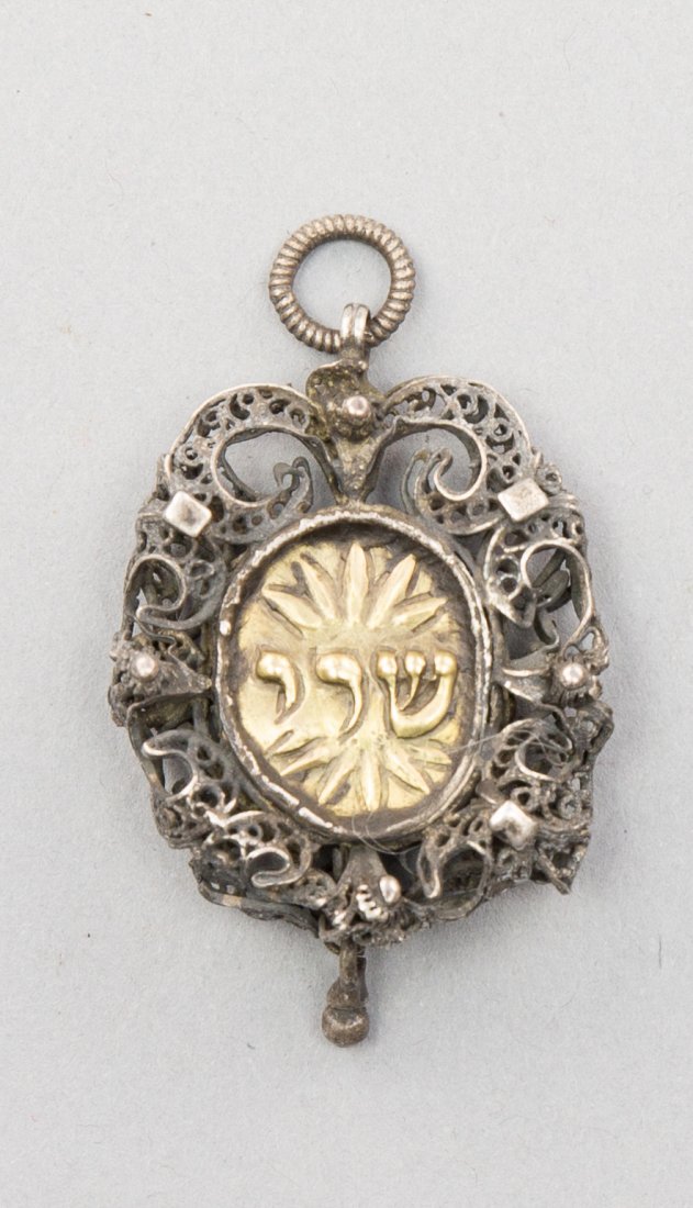 ITALIAN SILVER AND GOLD AMULET (1 of 1)