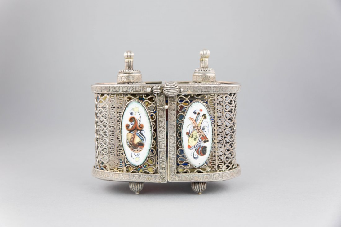 ILLUMINATED MINIATURE PARCHMENT ESTHER SCROLL (1 of 5)